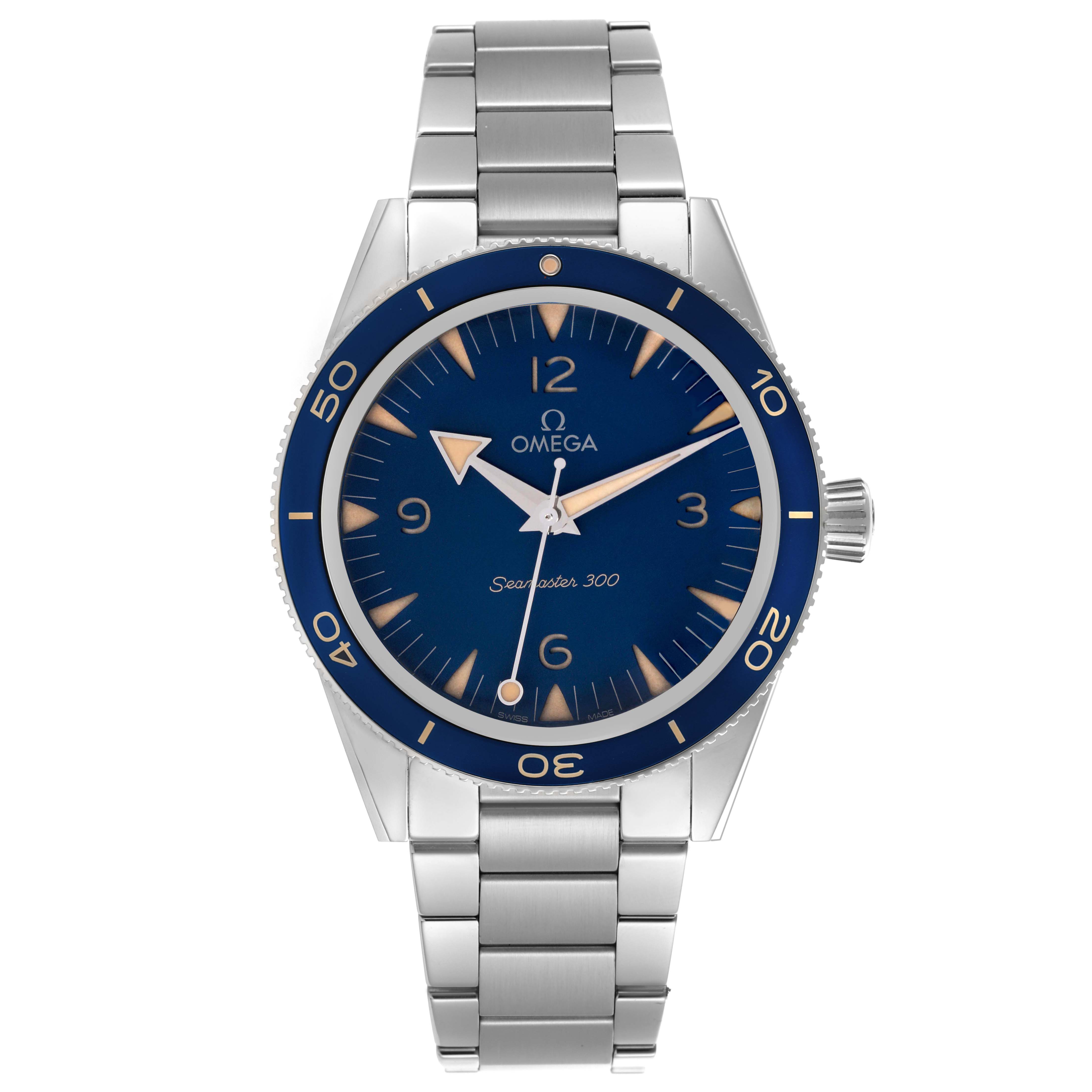 Omega Seamaster 300 Blue Dial Steel Mens Watch 41.0 MM 234.30.41.21.03.001