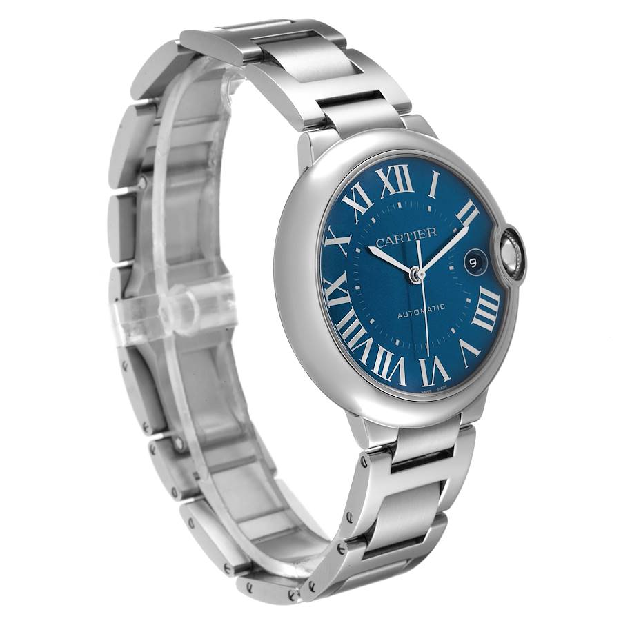 Cartier Ballon Bleu 40 Automatic Blue Dial Mens Watch WSBB0061
