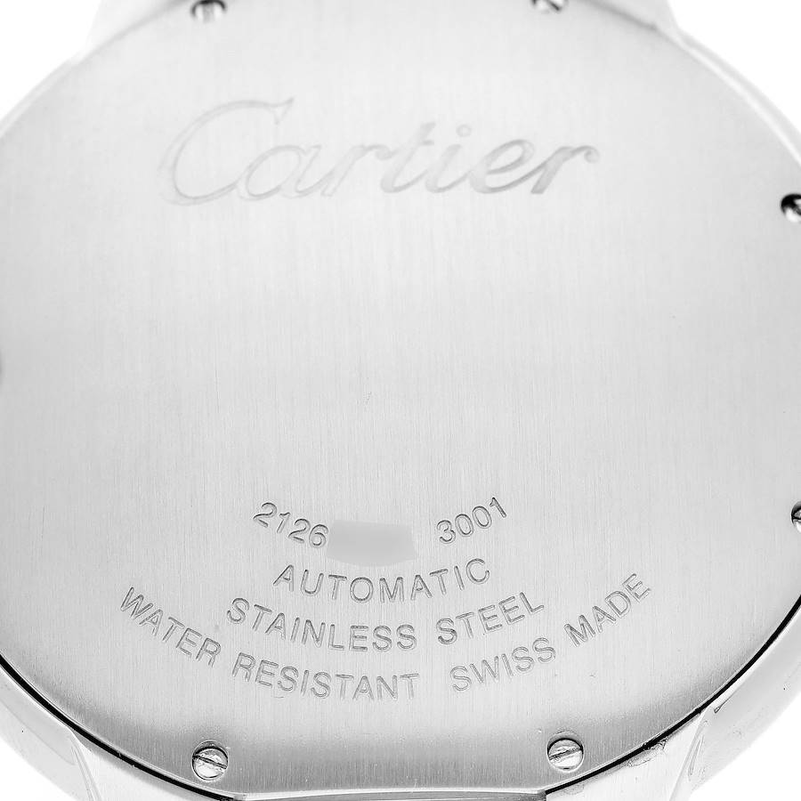 Cartier Ballon Bleu Silver Dial Steel Yellow Gold Mens Watch W69009Z3
