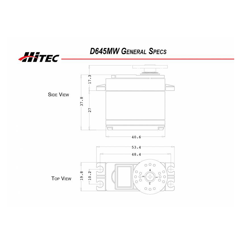D645MW Standard Digital High Torque Metal Gear Servo