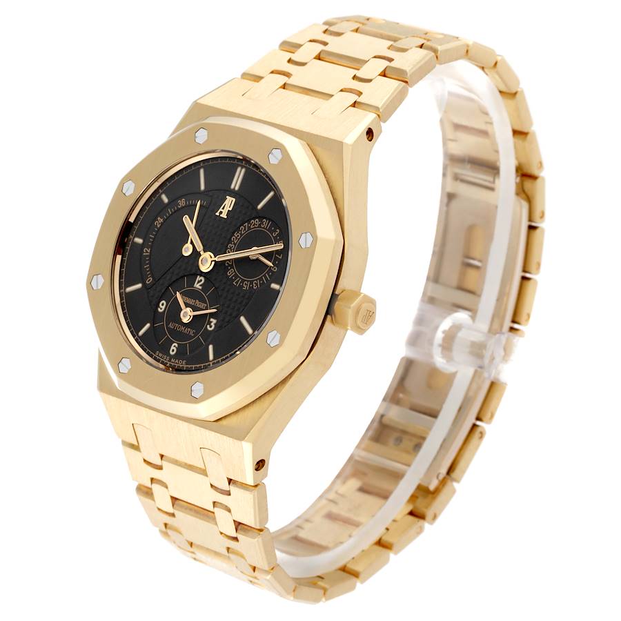 Audemars Piguet Royal Oak Dual Time Yellow Gold Mens Watch 25730BA