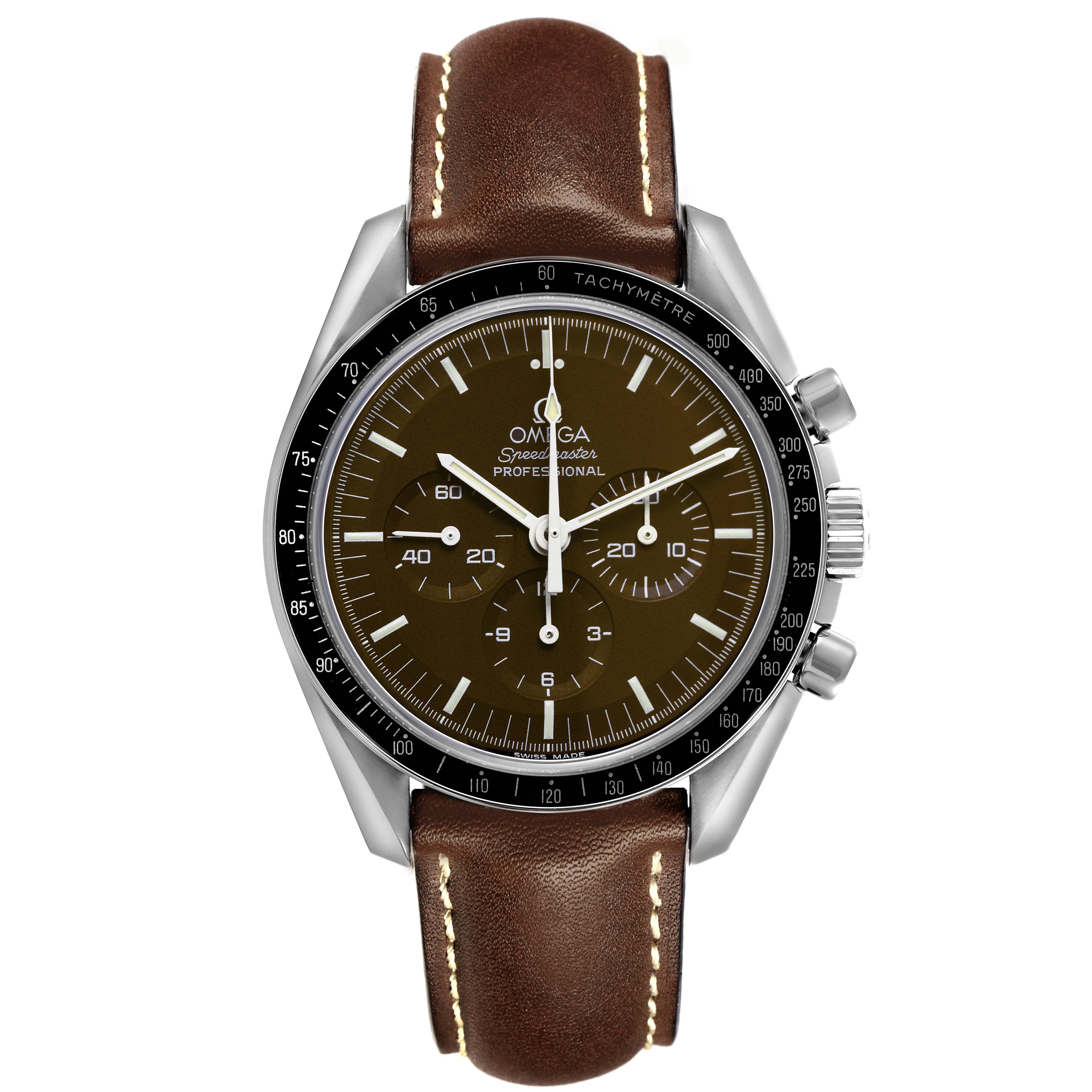 Omega Speedmaster Brown Dial Steel Mens Moon Watch 42.0 MM 311.32.42.30.13.001
