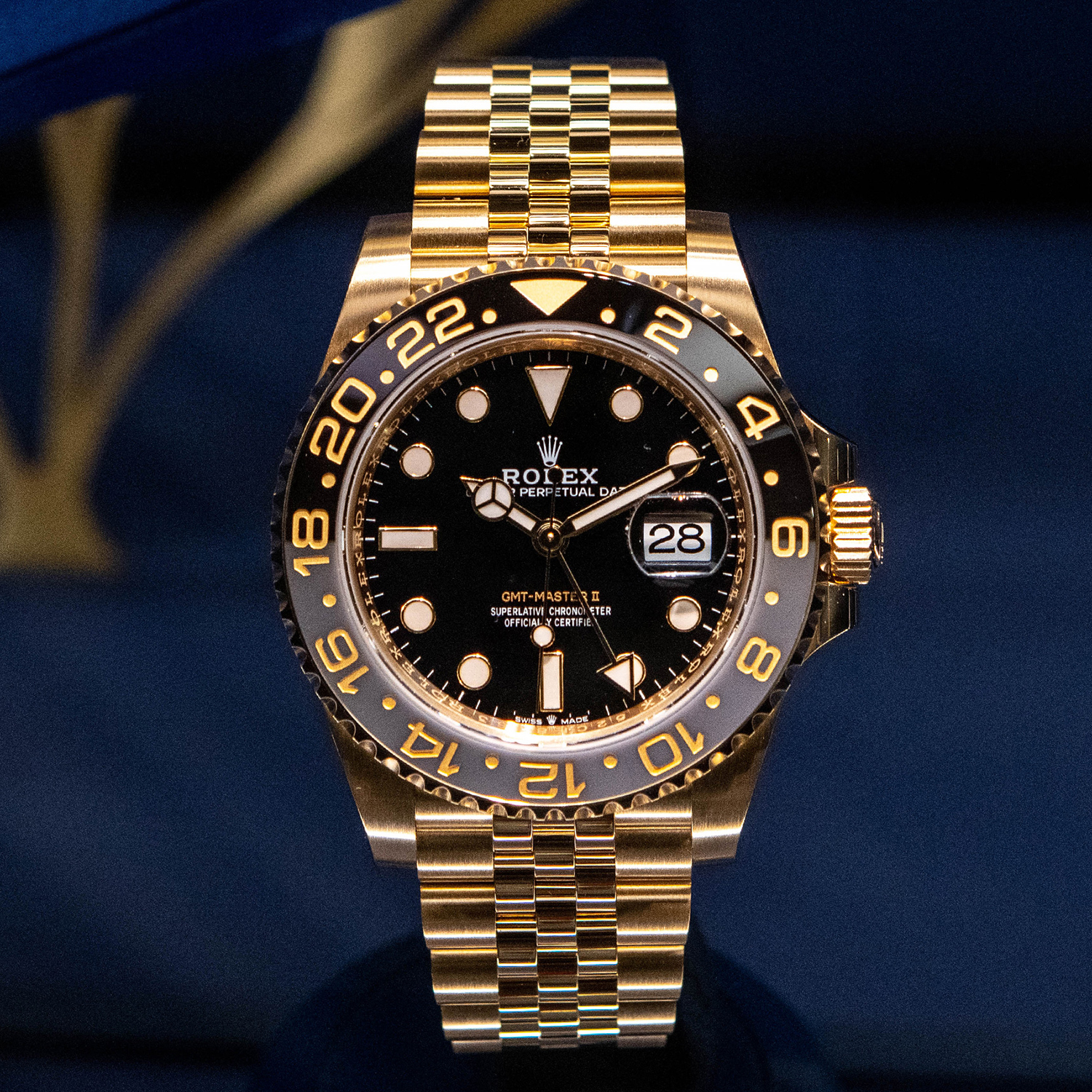 Rolex GMT-Master II NEW RELEASE 2023 Jubilee 18ct Yellow Gold 126718GRNR-0001 New