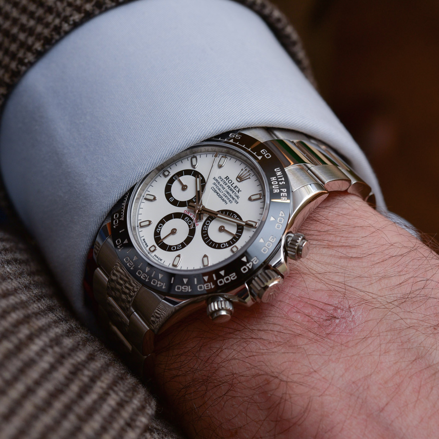 Rollie-The Crown Cosmograph Daytona Panda Dial Stainless Steel 116500ln-0001 Unworn
