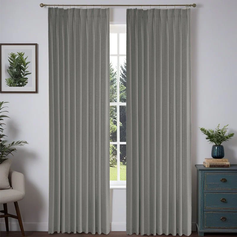 Custom Heavyweight Linen Drape - Pleated
