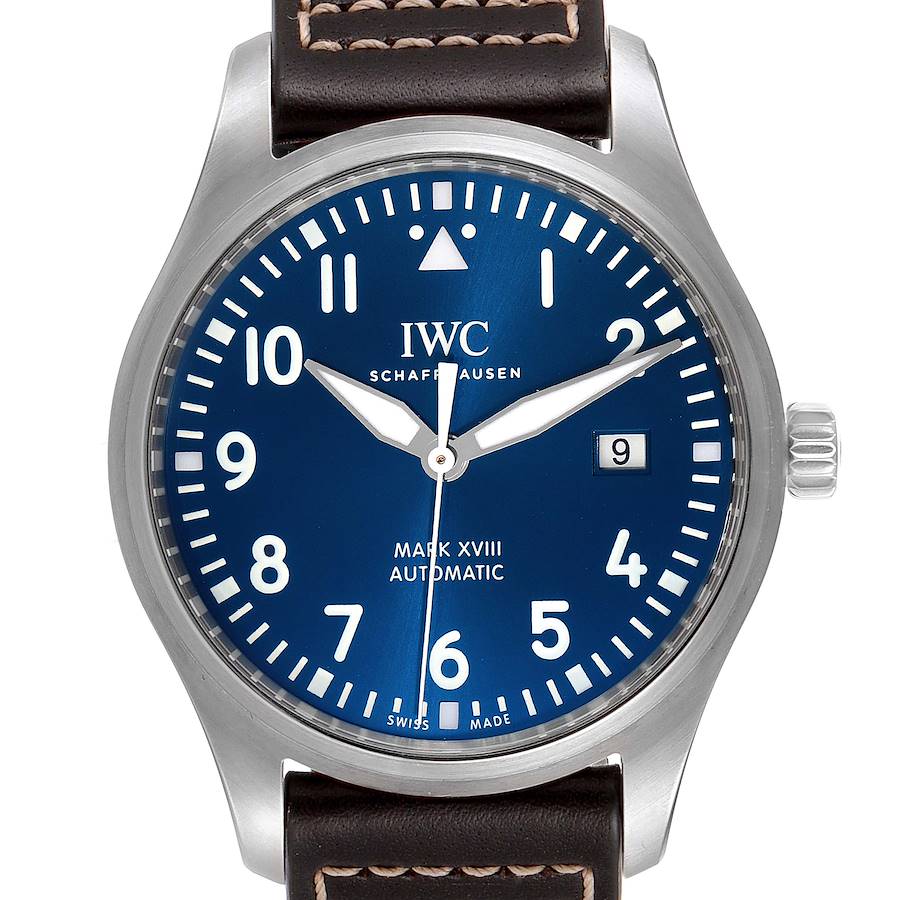 IWC Pilot Mark XVIII Petit Prince Blue Dial Mens Watch IW327010