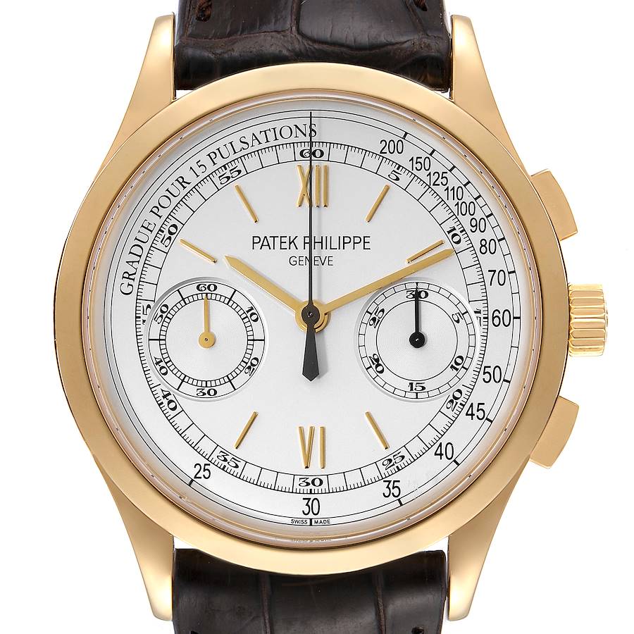 Patek Philippe Complications Chronograph 18k Yellow Gold Mens Watch 5170