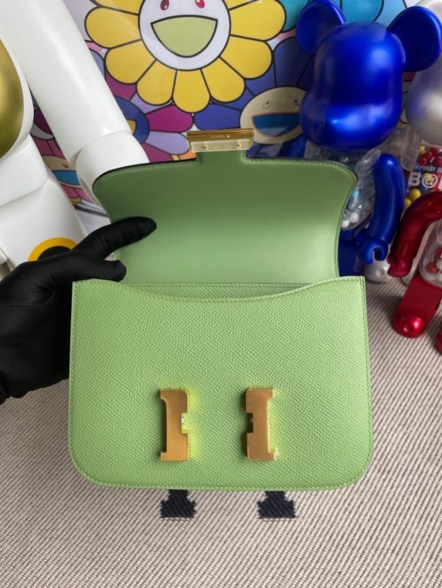Replica Hermès Constance 18Cm Light Green