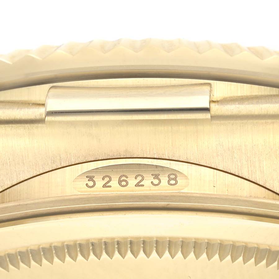 Rolex Sky-Dweller Yellow Gold Champagne Dial Oysterflex Mens Watch 326238