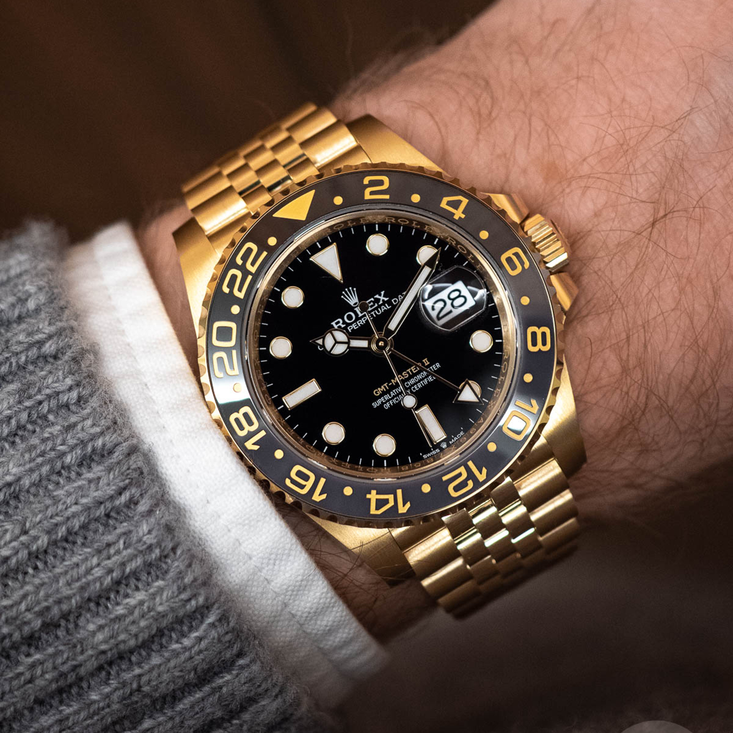 Rolex GMT-Master II NEW RELEASE 2023 Jubilee 18ct Yellow Gold 126718GRNR-0001 New