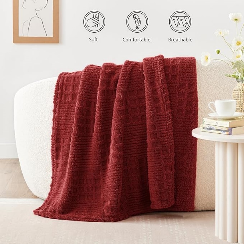 VELVETIER Fleece Throw Blanket for Couch or Bed