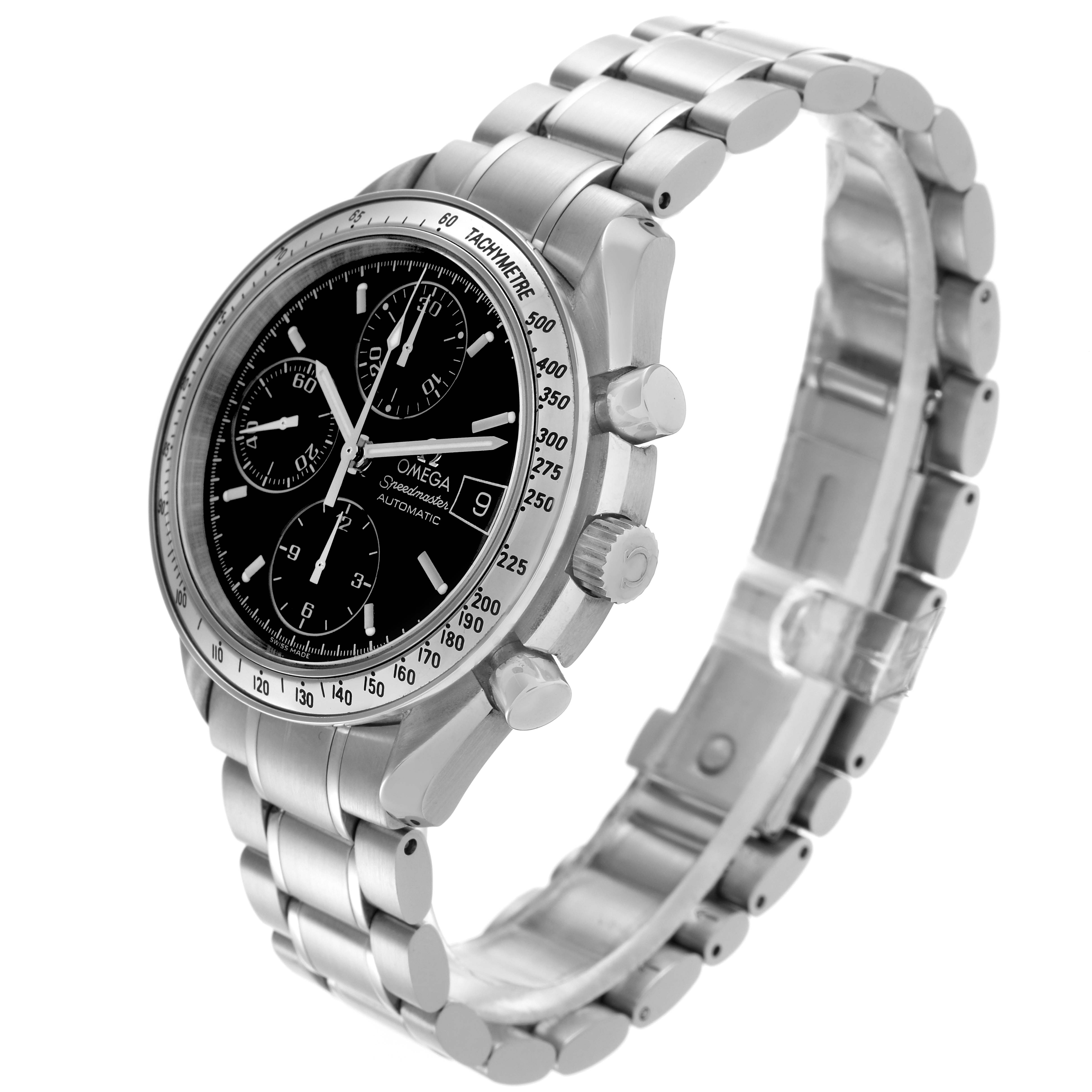 Omega Speedmaster DateAutomatic Steel Mens Watch 39.0 MM 3513.50.00 Card