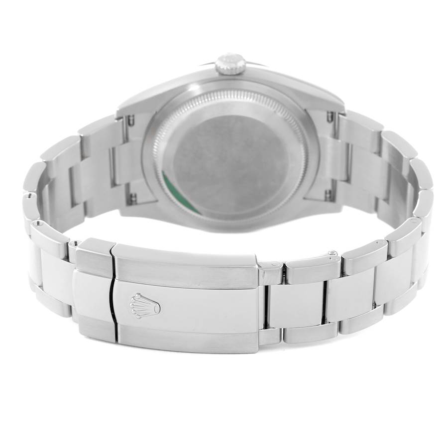 Rolex Datejust Steel White Gold Silver Dial Mens Watch 126234