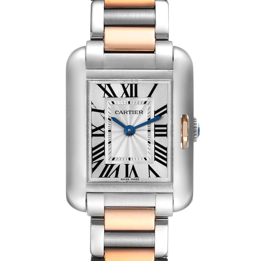 Cartier Tank Anglaise Small Steel Rose Gold Ladies Watch W5310036