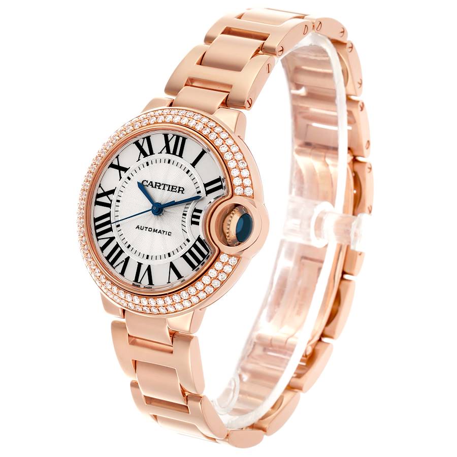 Cartier Ballon Bleu Rose Gold Diamond Ladies Watch WE902064
