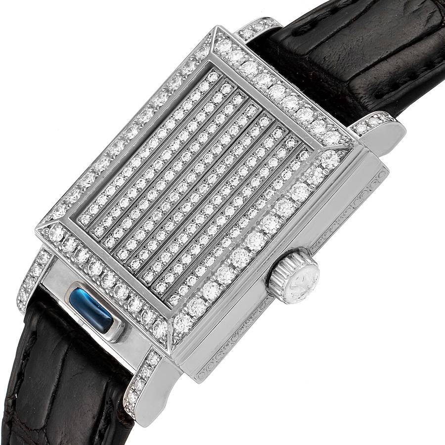 Vacheron Constantin Jalousie Shutter White Gold Diamond Ladies Watch 91002