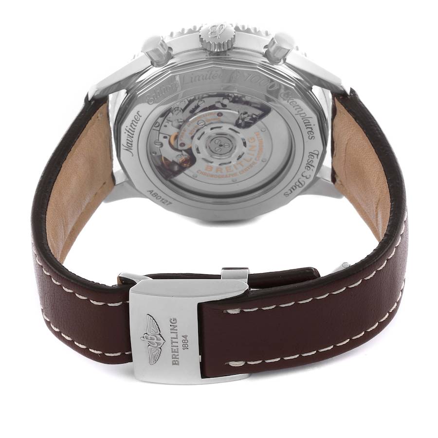 Breitling Navitimer 01 Brown Black Dial LE Mens Watch AB0127