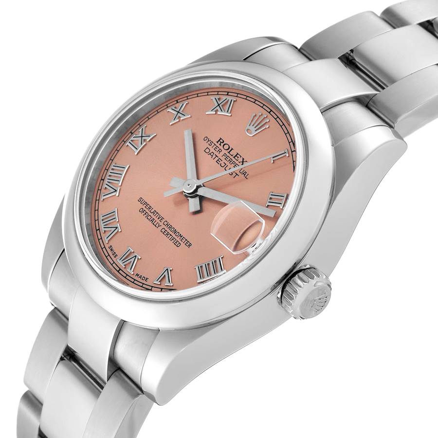 Rolex Midsize Datejust Salmon Dial Steel Ladies Watch 178240