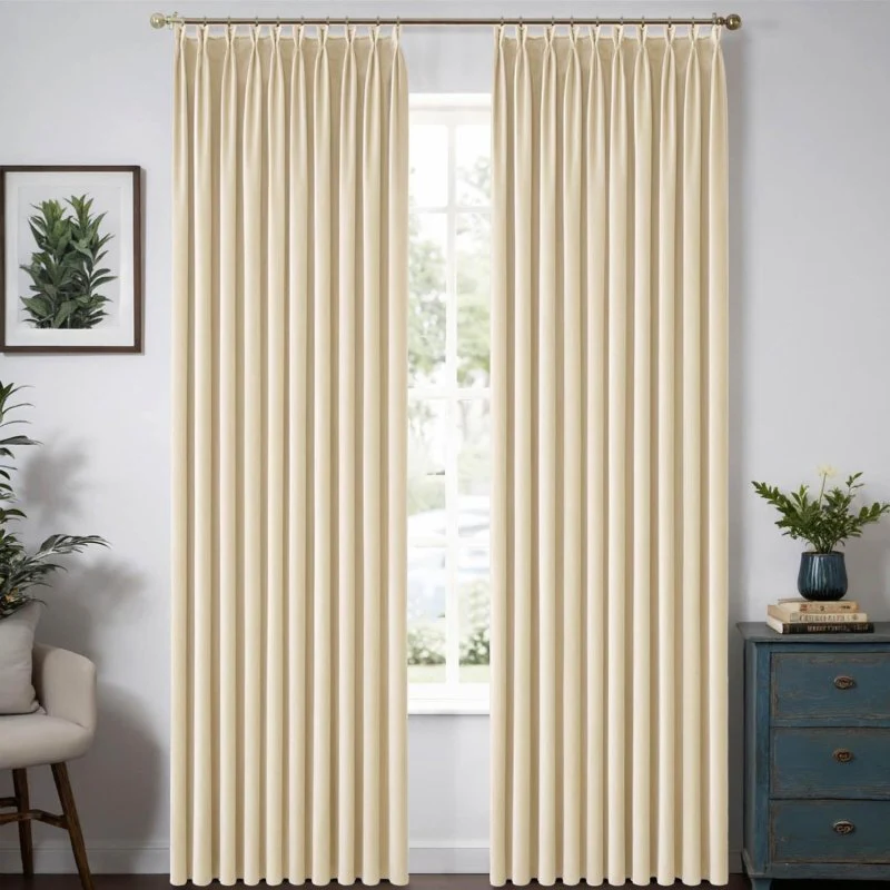 Custom Velvet Luxury Curtains  (2 Panels) - Pleated