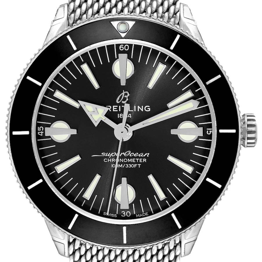 Breitling Superocean Heritage 57 Black Dial Steel Mens Watch A10370
