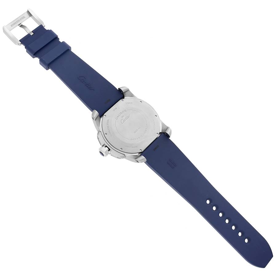 Cartier Calibre Diver Blue Dial Steel Mens Watch WSCA0010