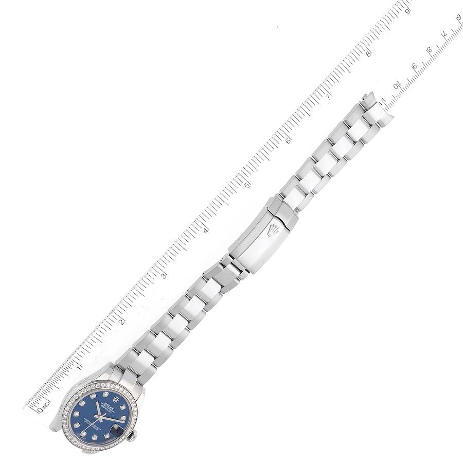 Rolex Datejust Midsize 31 Steel White Gold Diamond Ladies Watch 178384