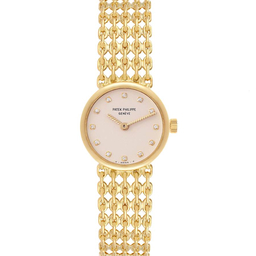 Patek Philippe Vintage Yellow Gold Diamond Ladies Watch 4647