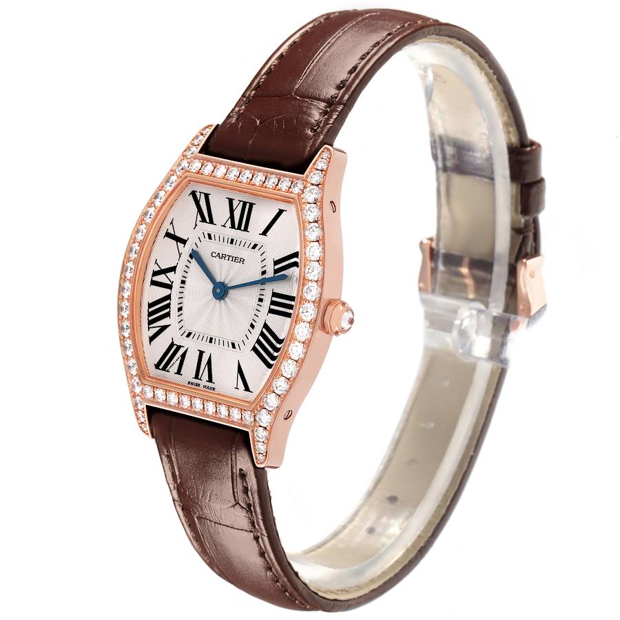 Cartier Tortue Medium Rose Gold Diamond Ladies Watch WJTO0009