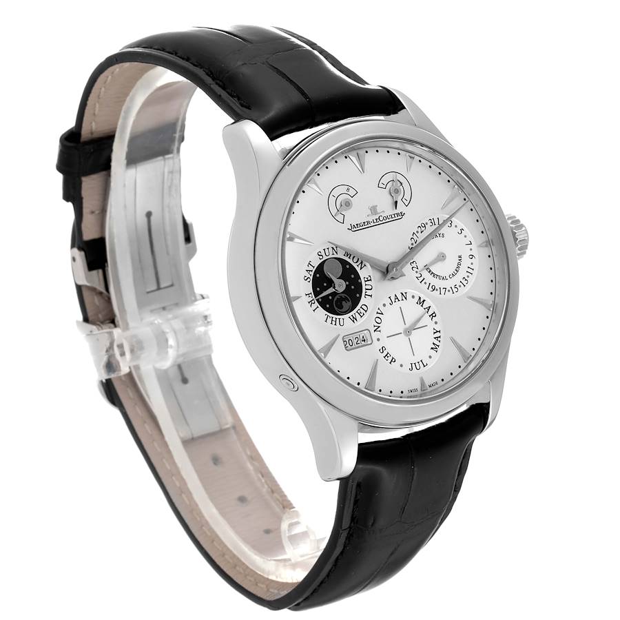 Jaeger LeCoultre Master 8 Day Perpetual Calendar Steel Watch 174.8.26.S Q1618420