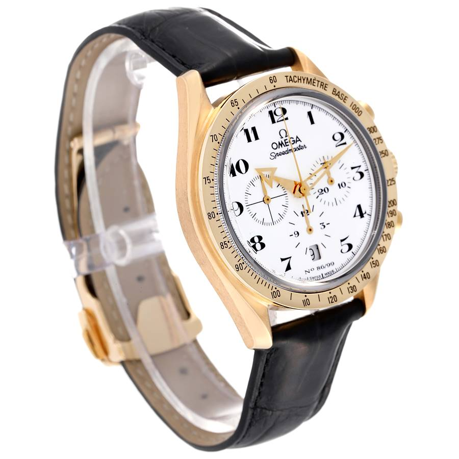 Omega Speedmaster Broad Arrow Enamel Limited Series Yellow Gold Mens Watch 3656.20.31