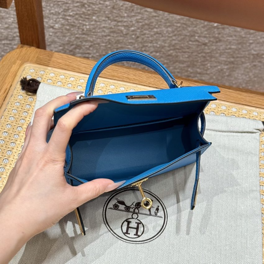 Replica Hermès Kelly Blue Fruda Epsom