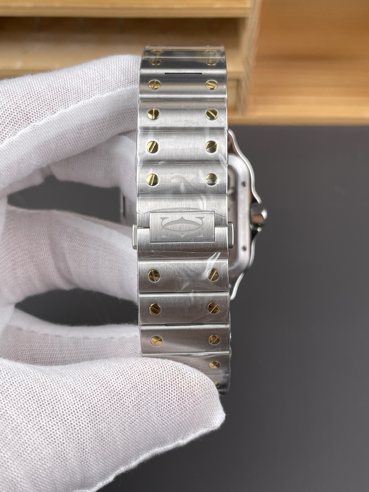 Santos de Cartier Skeleton Series Two-Tone V2 Version