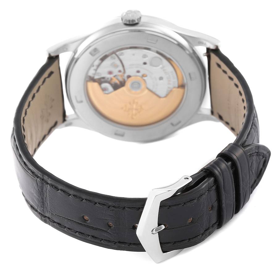 Patek Philippe Calatrava White Gold Silver Dial Automatic Mens Watch 5296G