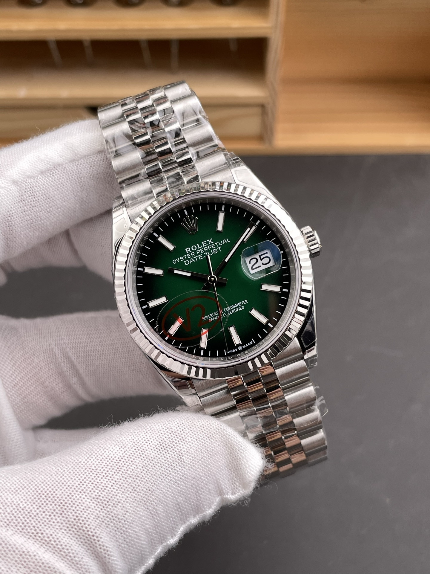 Smoky Green Datejust Enamel Gradient Green Dial V2 Version