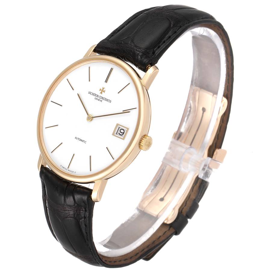 Vacheron Constantin Patrimony 18K Yellow Gold White Dial Mens Watch 44001