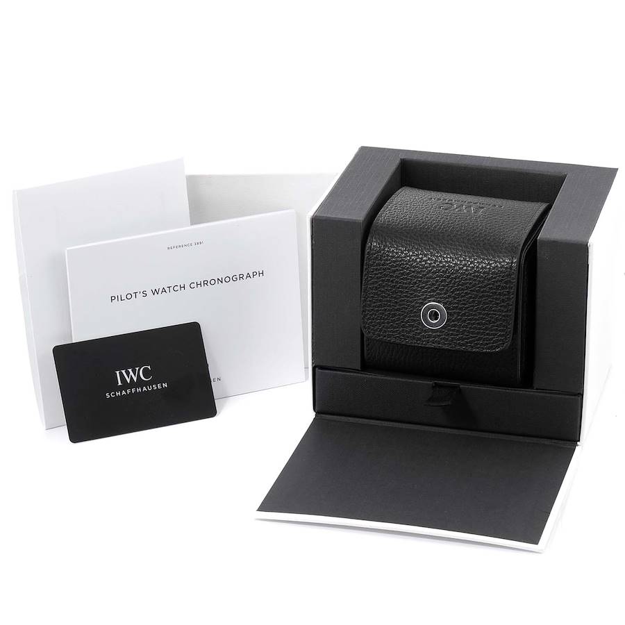 IWC Pilot Top Gun Chronograph Black Dial Mens Watch IW389101