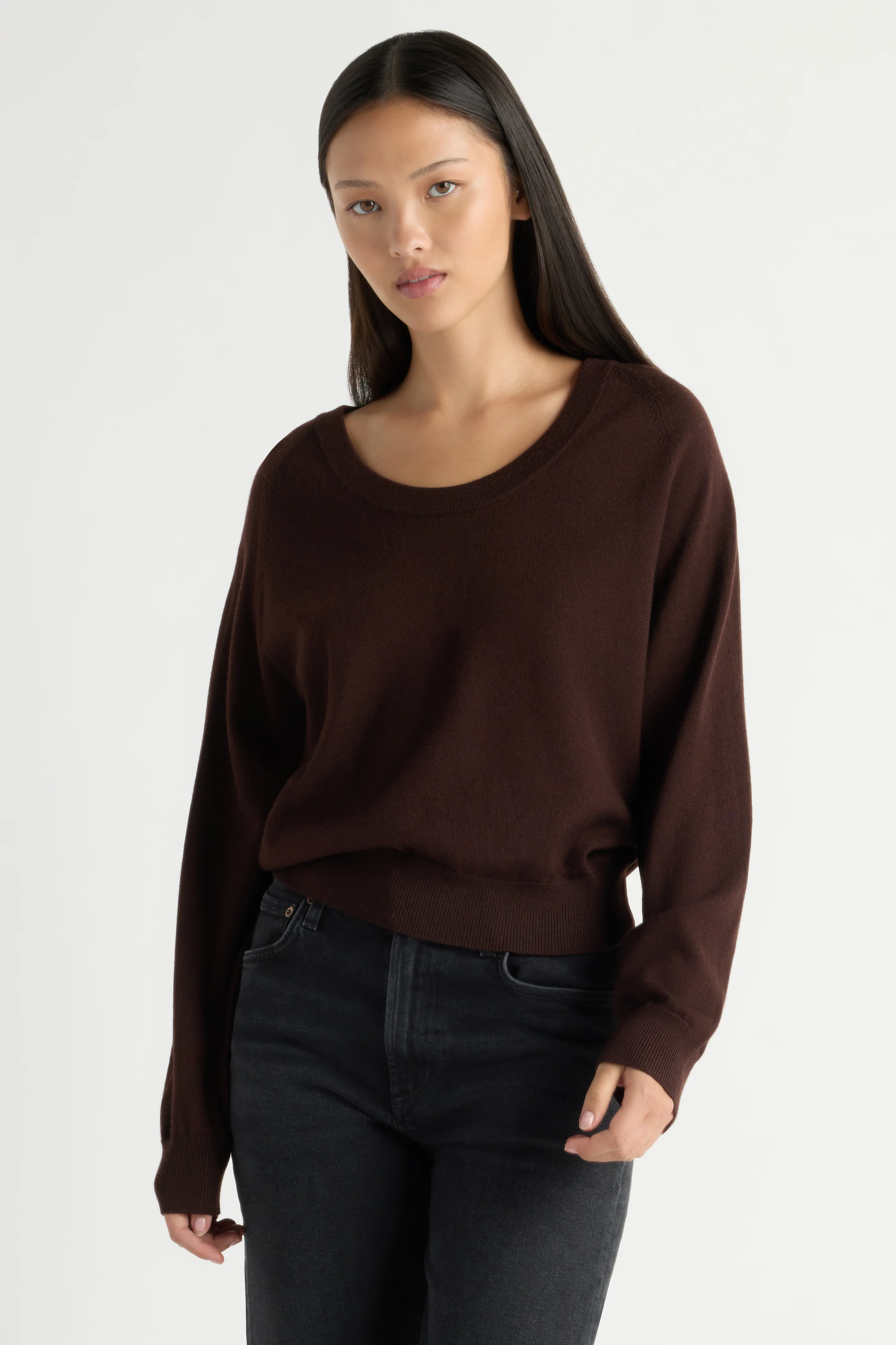 Trista Lightweight Wool U-Neck Sweater