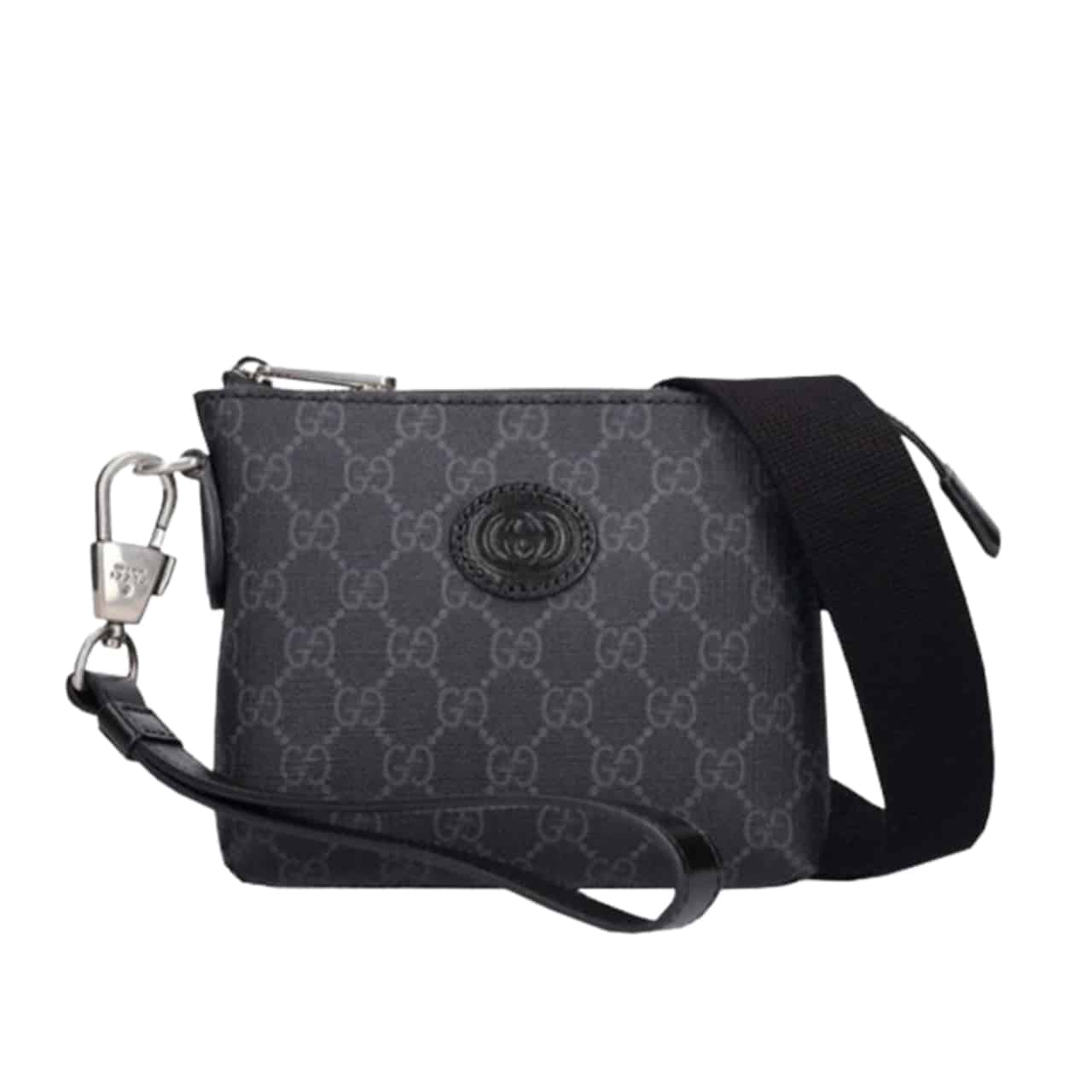 Gucci Messenger Bag With Interlocking G Black 29Cm 723306 92THN 1000