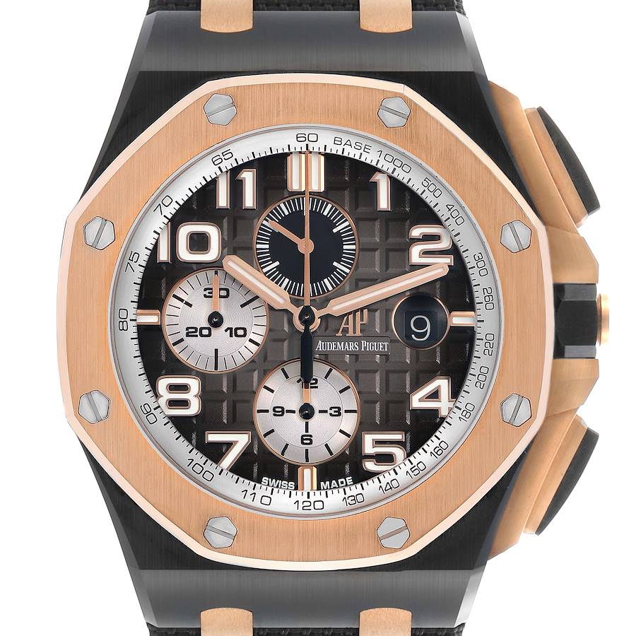 Audemars Piguet Royal Oak Offshore Rose Gold Ceramic Watch 26405NR