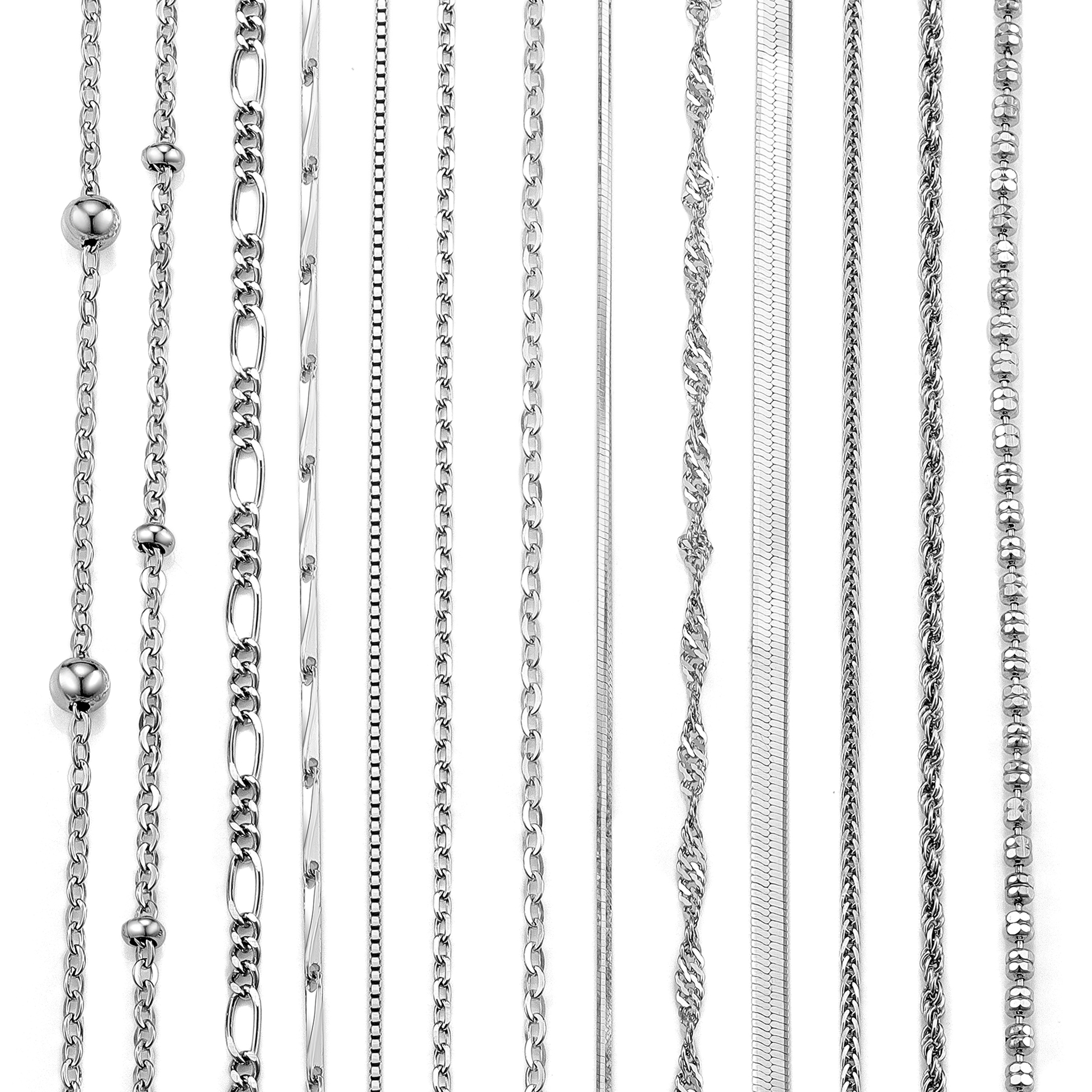 Custom 925 Sterling Silver Thin Chain Italy Link Adjustable Box Cross Singapore Gold Plated Necklace Fine Jewelry Wholesale