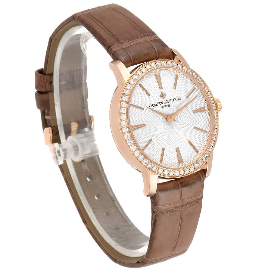 Vacheron Constantin Traditionnelle 18k Rose Gold Diamond Ladies Watch 81590