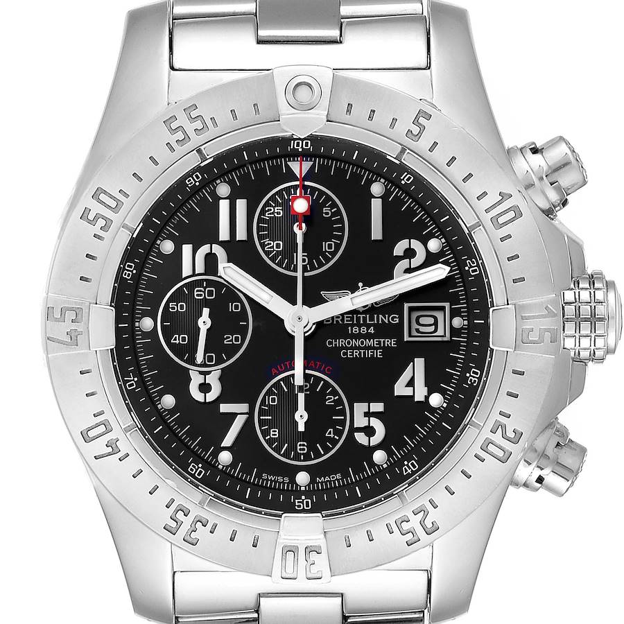 Breitling Aeromarine Avenger Skyland Black Dial Mens Watch A13380