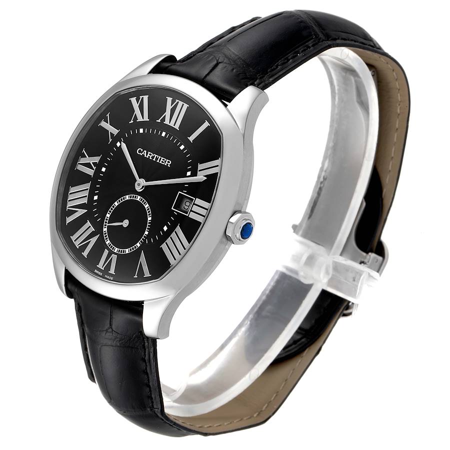 Cartier Drive de Cartier Black Dial Steel Mens Watch WSNM0009