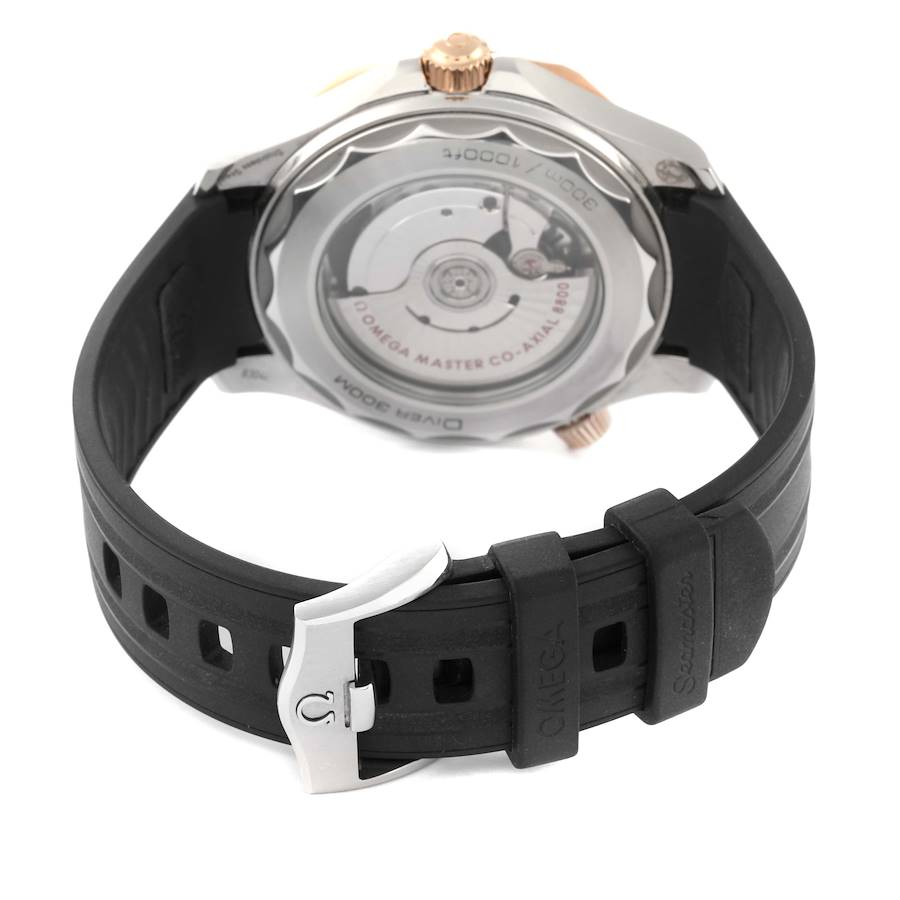 Omega Seamaster Diver Steel Rose Gold Mens Watch 210.22.42.20.01.002