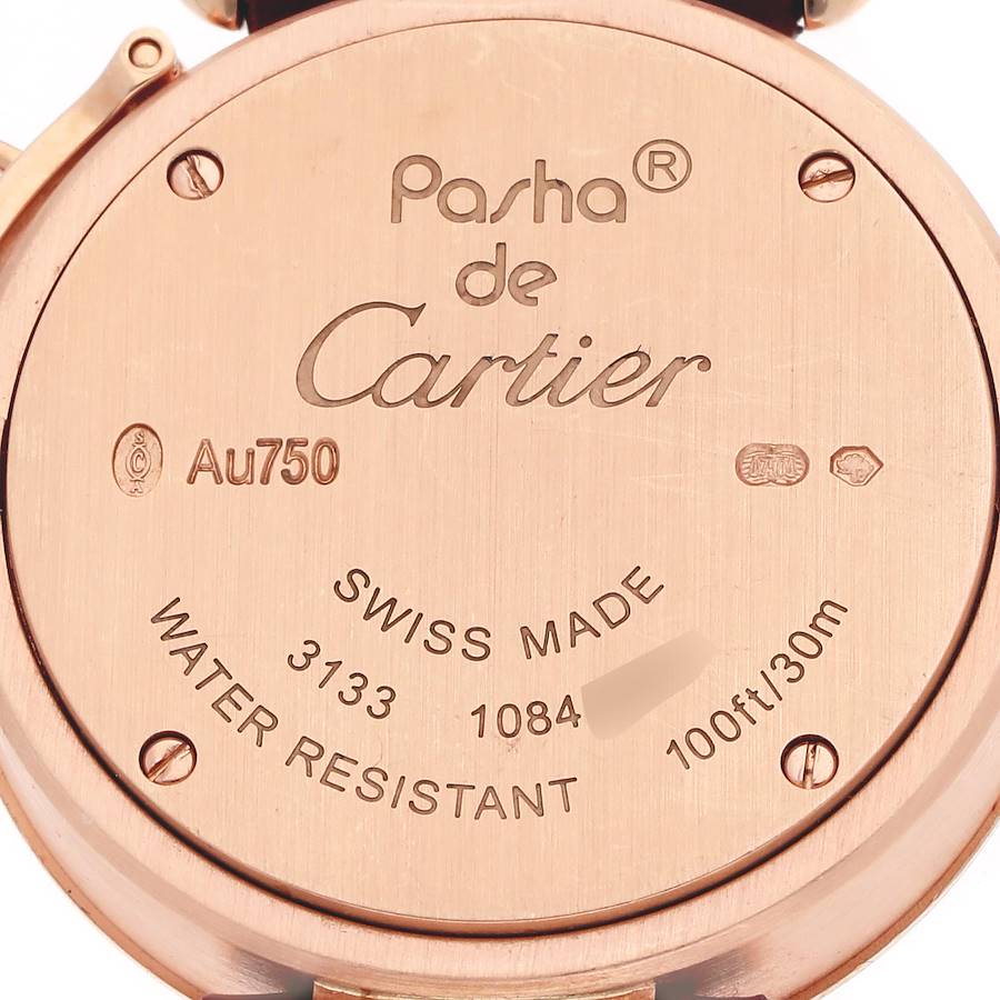 Cartier Miss Pasha 27mm Rose Gold Diamond Ladies Watch WJ124026