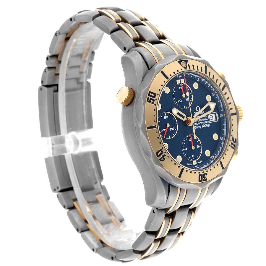 Omega Seamaster 41mm Titanium Yellow Gold Mens Watch 2297.80.00