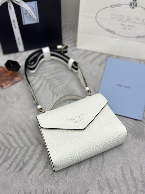 Replica Prada Saffiano White Envelope