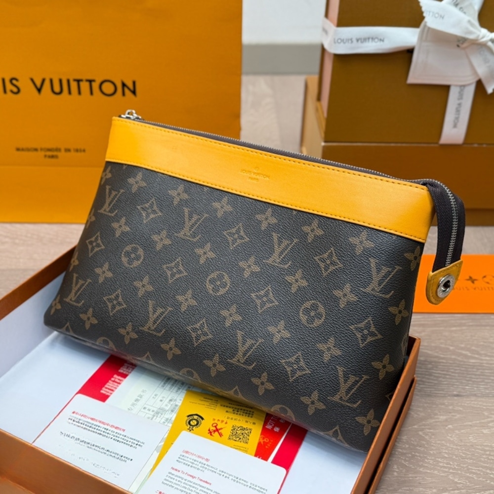 Louis Vuitton Pochette Voyage Souple Bag Yellow 29Cm M13198