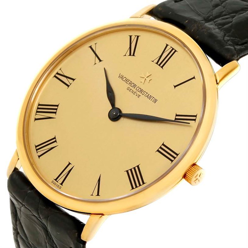 Vacheron Constantin 18K Yellow Gold Ultra Thin Mechanical Watch 33160