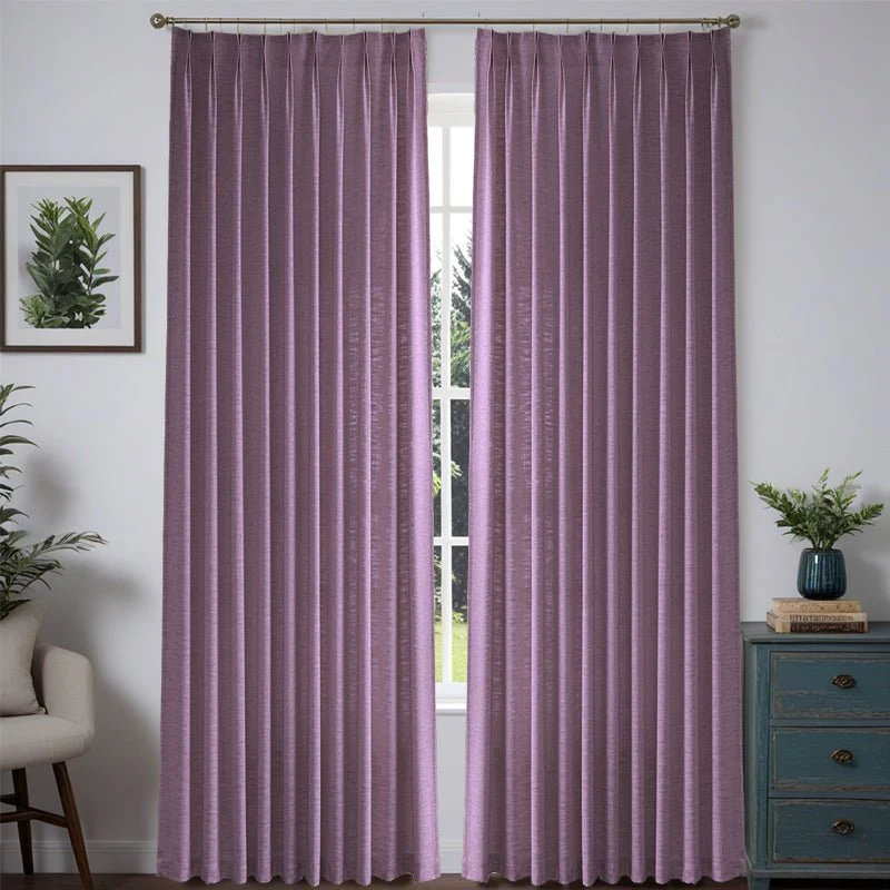 Custom Heavyweight Linen Drape Pleated - 36 Colors